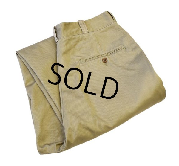 画像5: 【50's】【ビンテージ】U.S.ARMY 米軍実物【チノパンツ】【チノパン】【33ｘ35】  (5)