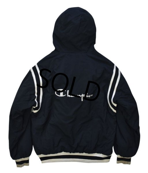 画像3: 【ビンテージ】【チャンピオン】【黒×白】【中綿入りジャケット】【サイズＬ】  (3)