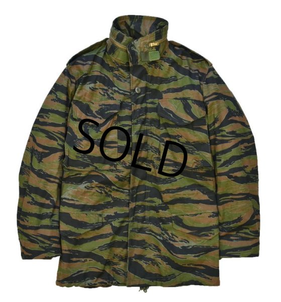 画像4: デッドストック【ビンテージ】 U.S.ARMY【米軍】タイガーストライプ【M-65】【フィールドジャケット】【XS-R】  (4)