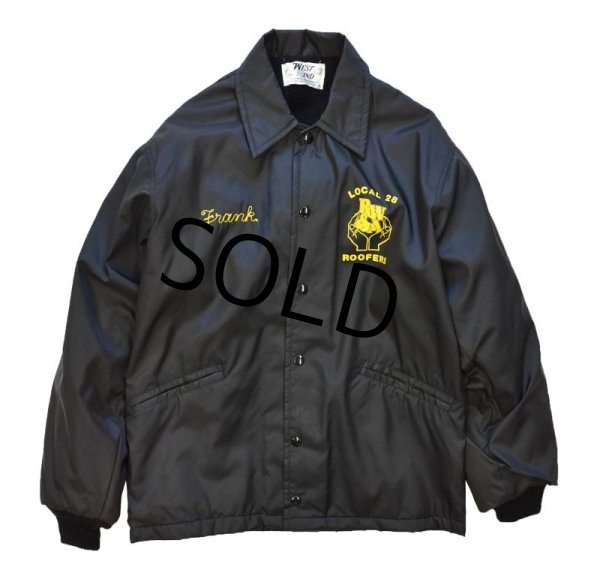 画像5: 80’s【ビンテージ】USA製【WESTWIND】【黒】【裏ボア付き】【コーチジャケット】【サイズM】  (5)