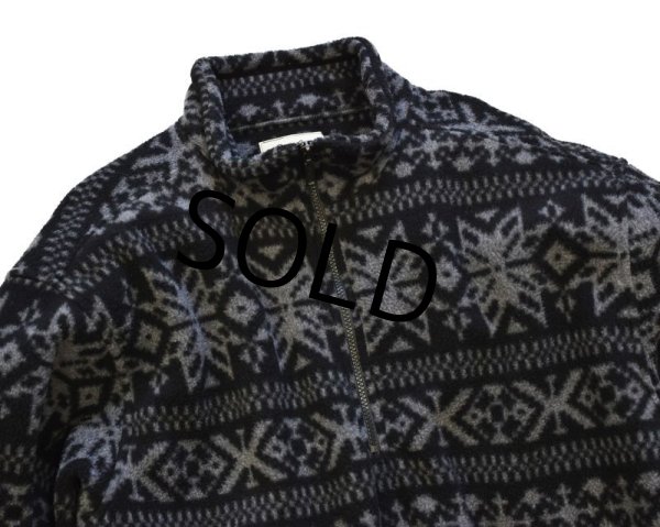 画像4: ビンテージ【エディーバウアー】雪柄 【ハーフジップフリース】【サイズL】  (4)