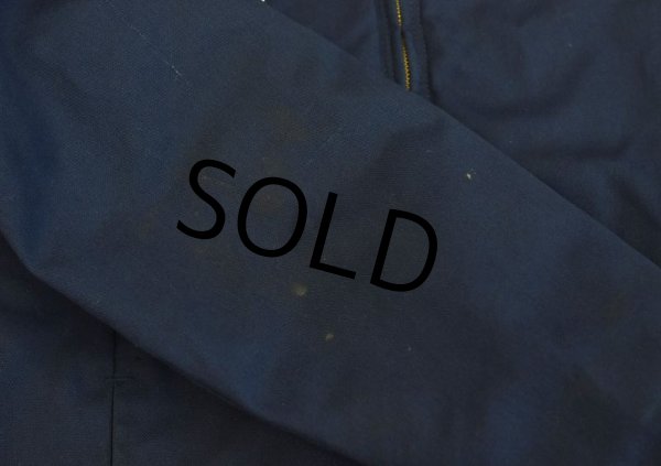 画像4: 90's USA製【ビンテージ】【RED KAP】レッドキャップ【紺】【中綿入り】【ワークジャケット】ワークブルゾン【サイズＬ-Ｒ】   (4)