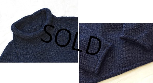 画像4: 【J-crew】【Jクルー】【紺】ハイネック【モックネック】【ウールセーター】【サイズS】  (4)