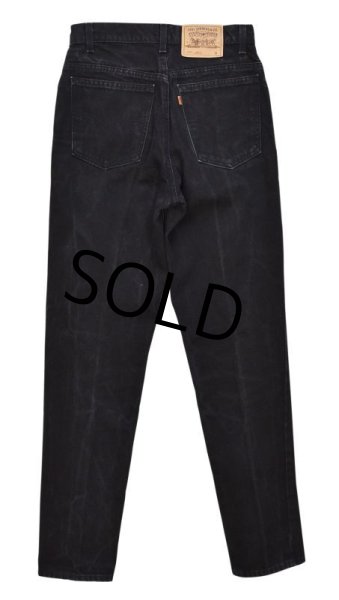 画像4: 【USA製】【ビンテージ】【LEVI'S】【リーバイス】【９２１】921【デニムパンツ】黒デニム【スリムフィット】【レディース古着】【W30程度】  (4)