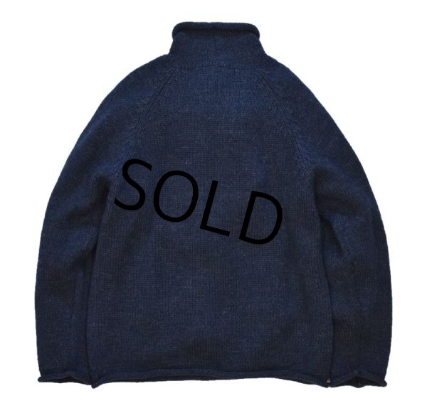 画像3: 【J-crew】【Jクルー】【紺】ハイネック【モックネック】【ウールセーター】【サイズS】  (3)