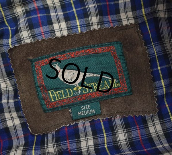 画像2: 【ビンテージ】【Field stream】ブラウン【ヌバックレザージャケット】【ブルゾン】【サイズM】  (2)