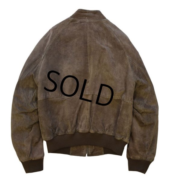 画像3: 【ビンテージ】【Field stream】ブラウン【ヌバックレザージャケット】【ブルゾン】【サイズM】  (3)