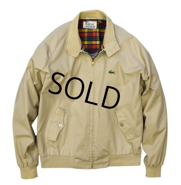 画像2: ビンテージ【ラコステ】【ベージュ】【アイボリー】【ブルゾン】スウィングトップ【サイズL】  (2)