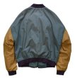 画像3: 90's【USA製】【ビンテージ】【HILTON】【ライトブラウン×青】【2トーン】【ブルゾン】  (3)