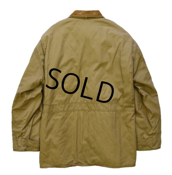 画像3: 【Jクルー】【J-crew】【ライトブラウン】【襟コーデュロイ】【赤チェック裏地】【中綿入り】【コットンジャケット 】【サイズL】  (3)