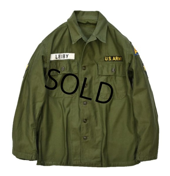 画像3: 【50's〜】【米軍実物】U.S.ARMY【ビンテージ】【OG107】【ユーティリティシャツ】【LEIBY】【サイズM】  (3)