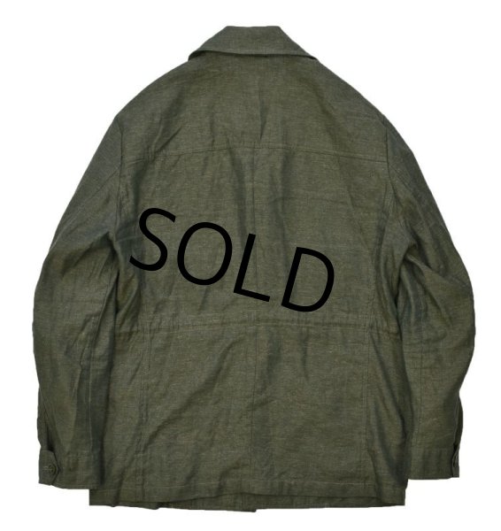 画像3:  ほぼ未使用‼大きめサイズ【イタリー製】【EIDOS NAPOLI】【シルクxリネン】ジャケット【リネンジャケット】【サイズ58R】  (3)