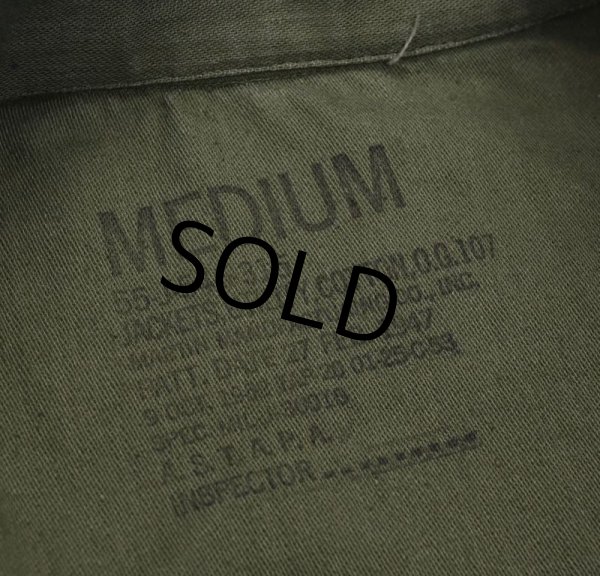 画像2: 【50's〜】【米軍実物】U.S.ARMY【ビンテージ】【OG107】【ユーティリティシャツ】【LEIBY】【サイズM】  (2)