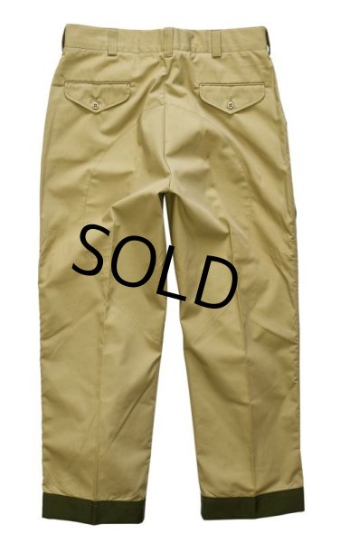 画像4: 80’ｓ【新品未使用!!】ＬＬビーン【L.L.bean】【ベージュ×緑】【フィッシングパンツ】【Ｗ36】　  (4)