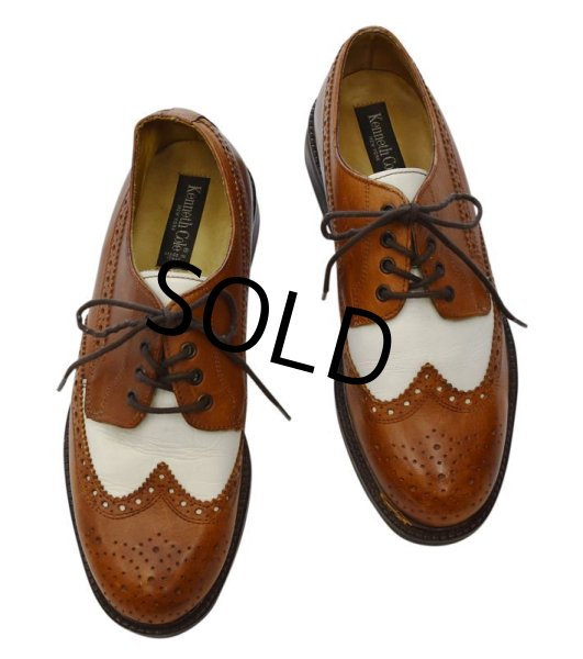 画像6: 【イタリー製】【Kenneth Cole】【ブラウン×ホワイト】【2トーン】ウィングチップ【レザーシューズ】【サイズ10 1/2】【28.5cm程度】  (6)