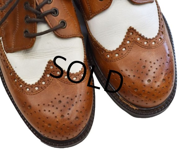 画像5: 【イタリー製】【Kenneth Cole】【ブラウン×ホワイト】【2トーン】ウィングチップ【レザーシューズ】【サイズ10 1/2】【28.5cm程度】  (5)