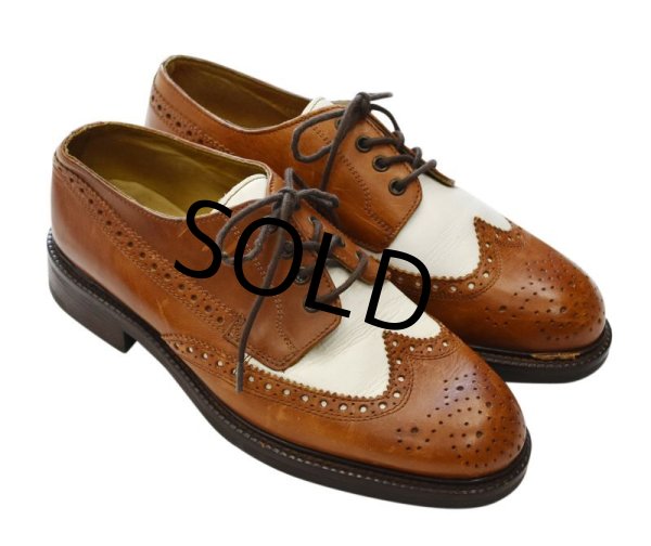 画像3: 【イタリー製】【Kenneth Cole】【ブラウン×ホワイト】【2トーン】ウィングチップ【レザーシューズ】【サイズ10 1/2】【28.5cm程度】  (3)