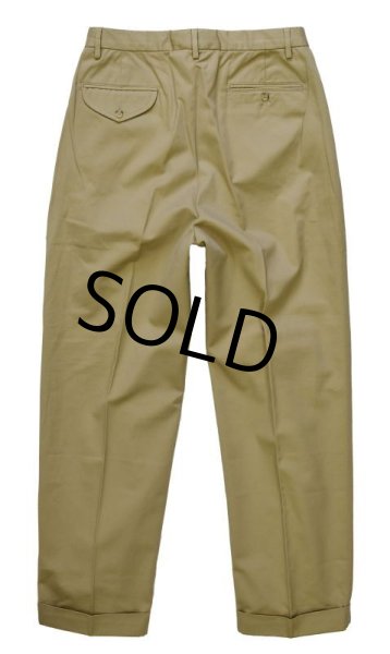 画像4: 未使用【ラルフローレン】【Ralph Lauren】【ベージュ】【2タックコットンパンツ】【W33】  (4)
