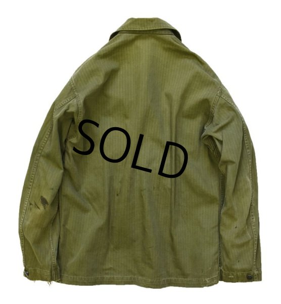 画像3: 40's【ビンテージ】【米軍実物】U.S.ARMY【M-43】【HBT】【ジャケット】ユーティリティシャツ【38R】  (3)