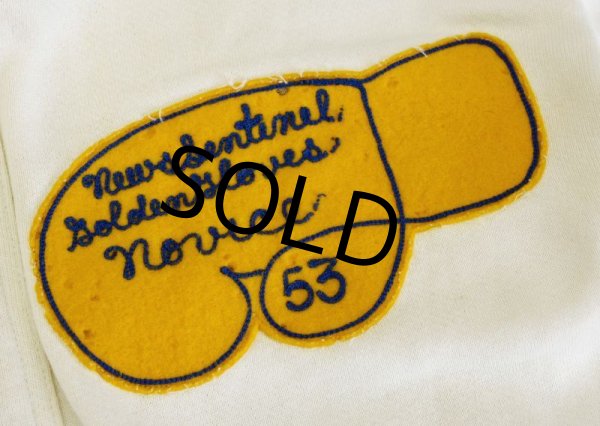 画像3: 【50’s】【ビンテージ】【Athletic House】【白】 【スウェットカーディガン】【サイズ42】  (3)