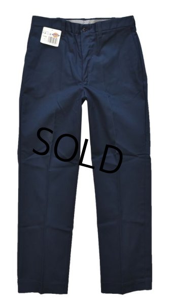 画像2: 【デッドストック】USA製【ビンテージ】【ディッキーズ】【Dickies】【ネイビー・紺】【ワークパンツ】【34×32】  (2)