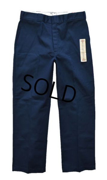 画像4: 【デッドストック】USA製【ビンテージ】【ディッキーズ】【Dickies】【ネイビー・紺】【ワークパンツ】【36×31】  (4)