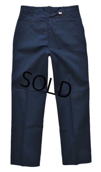 画像4: 【デッドストック】USA製【ビンテージ】【ディッキーズ】【Dickies】【ネイビー・紺】【ワークパンツ】【34×32】  (4)