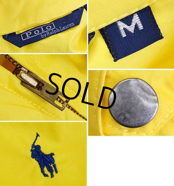 画像2: 【程度良好!!】【オールドラルフローレン】【黄色】【ブルゾン】【サイズM】  (2)