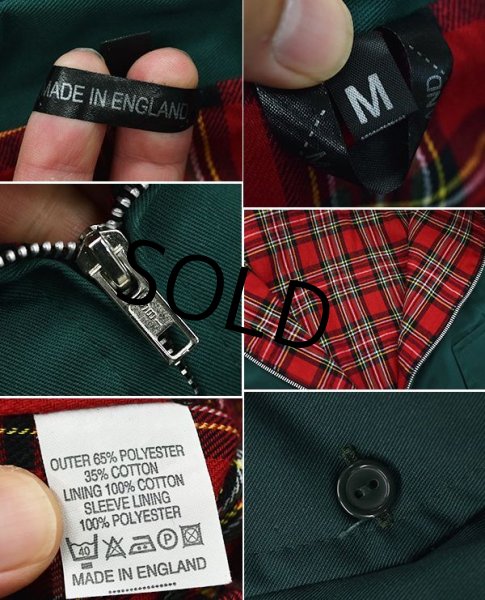 画像2: 【ほぼ未使用!!】【イングランド製】【緑×チェック】【ブルゾン】スウィングトップ【サイズM】  (2)