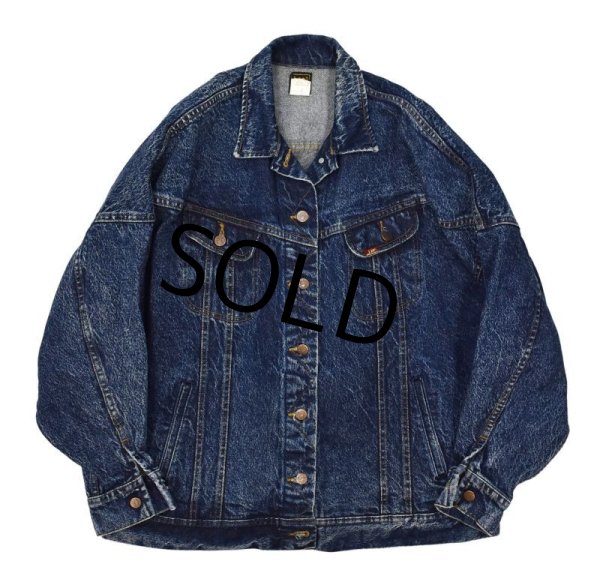 画像4: 【ビンテージ】【Lee】★【ケミカルウォッシュ】デニムジャケット【Gジャン】【レディース古着】【サイズS】  (4)