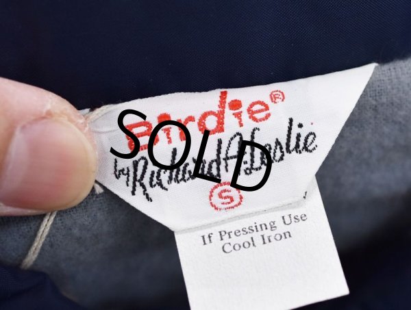 画像2: 80's【USA製】【デッドストック】【ビンテージ】【Birdie Richard Aleslie】【紺】【コーチジャケット】【サイズS】  (2)