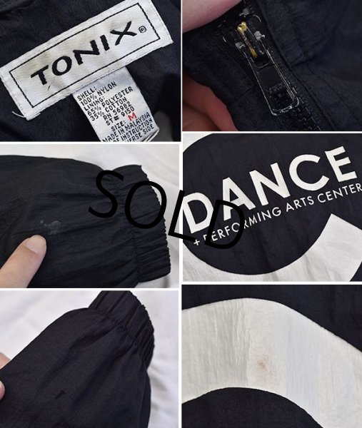 画像2: 【ビンテージ】【NJ DANCE】【黒】【ナイロンジャケット】【ブルゾン】【サイズM】  (2)