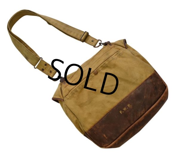 画像4: 40's【ビンテージ】【ハンティングバッグ】【ショルダーバッグ】【フィッシングバッグ】   (4)