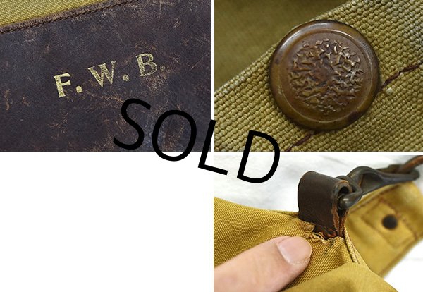 画像2: 40's【ビンテージ】【ハンティングバッグ】【ショルダーバッグ】【フィッシングバッグ】   (2)