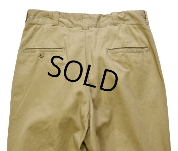 画像4: 【60's】【ビンテージ】U.S.ARMY 米軍実物【チノパンツ】【チノパン】【30x29】  (4)
