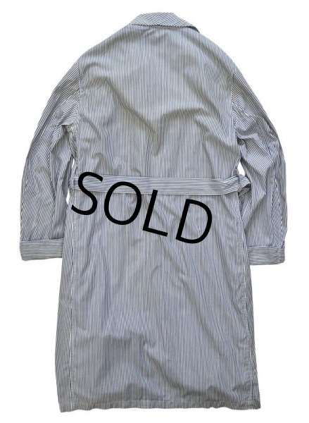 画像4: 【オールド ラルフローレン】白x紺【ストライプ】【ローブ】【ガウン】 【サイズL】  (4)