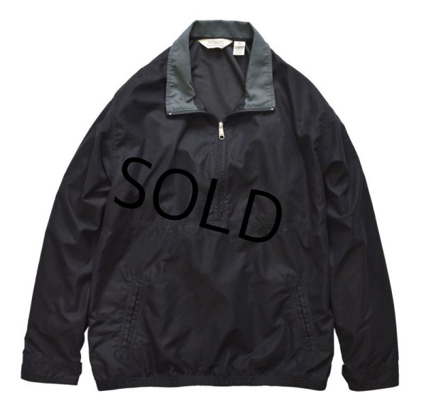 画像1: 【ビンテージ】【L.L.Bean】【ＬＬビーン】【黒】【ハーフジップ】【プルオーバージャケット】【サイズＬ】  (1)