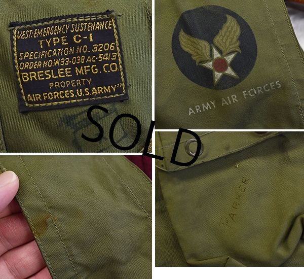 40's】【ビンテージ】【米軍実物】US ARMY AIR FORCE【C-1