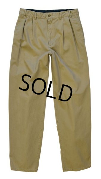 画像2: USA製【ビンテージ】【カルバンクライン】【CALVIN KLEIN SPORT】【ベージュ】【２タックコットンパンツ】 【Ｗ33】  (2)