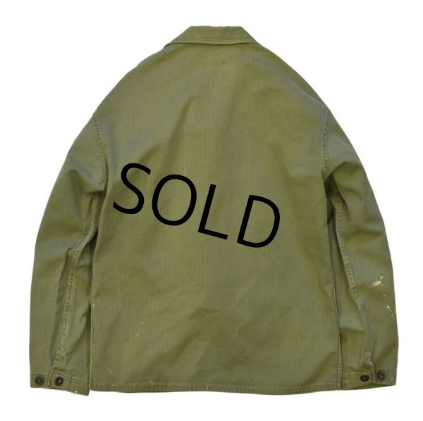 画像4: 40's【ビンテージ】【米軍実物】【USMC】M41【P41】ＨＢＴジャケット【カバーオール】【サイズ40】  (4)