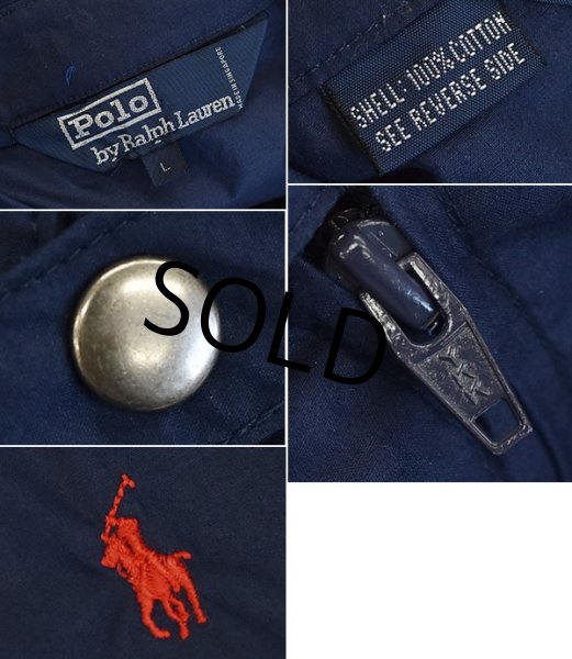 画像2: 【程度良好‼】【オールドラルフローレン】【紺】【ブルゾン】スウィングトップ【サイズL】  (2)