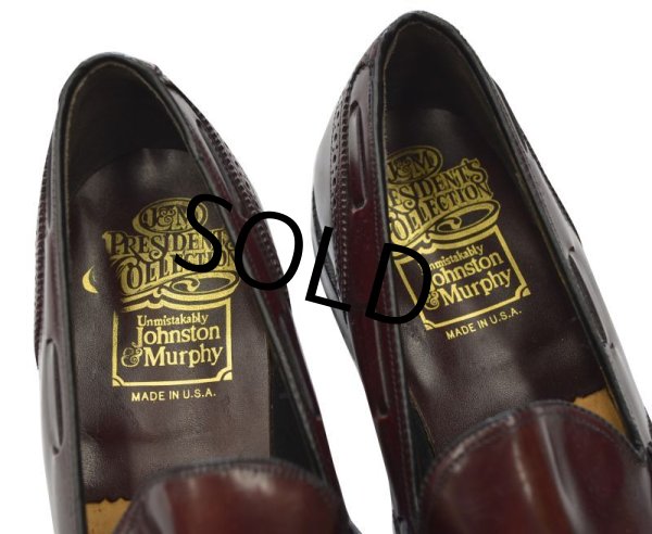 画像6: 【USA製】【ビンテージ】【ジョンストン&マーフィー】【president's collection】赤茶【タッセルローファー】【8 1/2 D/B】【26.5cm程度】【スリッポン】  (6)