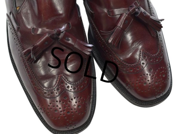 画像5: 【USA製】【ビンテージ】【ジョンストン&マーフィー】【president's collection】赤茶【タッセルローファー】【8 1/2 D/B】【26.5cm程度】【スリッポン】  (5)