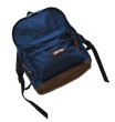 画像5: 【ビンテージ】USA製 【EASTPAK】【イーストパック】ボトムレザー【底レザー】【紺×ブラウン】【デイパック】【バックパック】【リュックサック】  (5)