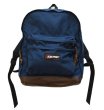 画像1: 【ビンテージ】USA製 【EASTPAK】【イーストパック】ボトムレザー【底レザー】【紺×ブラウン】【デイパック】【バックパック】【リュックサック】  (1)