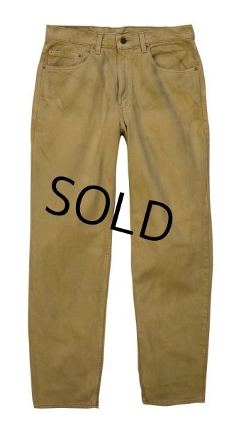 画像2: 【ビンテージ】【USA製】【LEVI'S】【リーバイス】【550】【ライトブラウン】リラックスフィット【デニムパンツ】【34x32】  (2)