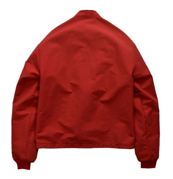 画像3: 【80’s】【ビンテージ】【Flight Apparel】【フライトアパレル】【赤】【青×白ライン】【スタンドカラー】【ジップアップブルゾン】【サイズM】  (3)