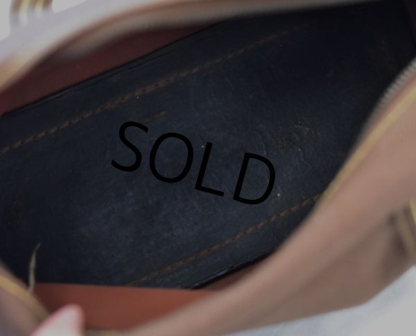 画像4: 40's【ビンテージ】【ブラウンキャンバス】コの字止め【ハンドバッグ】【ミニボストンバッグ】   (4)