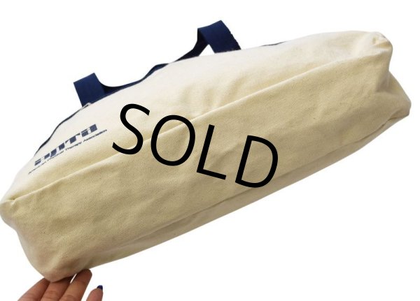 画像6: ビンテージ 【apta】【american physical therapy association】【白×青】【キャンバスコットン】【ハンドバッグ】【トートバッグ】  (6)