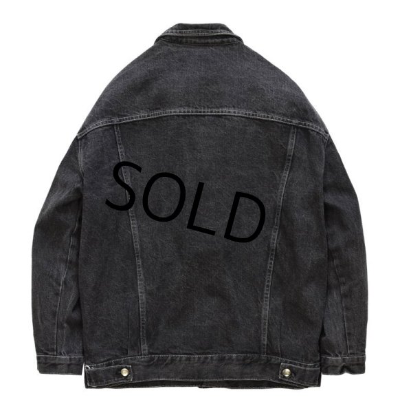 画像3: 【USA製】【ビンテージ】【SEARS】【シアーズ】【黒・ブラックデニム】【デニムジャケット】【Gジャン】【サイズＬ程度】【レディース古着】  (3)